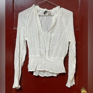 Long sleeve peplum top